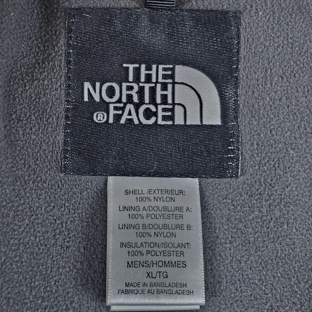 VTG The North Face Jacket Mens Extra Large Black Full Zip Fleece Lined Gorpcore